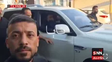حضور مقتدی صدر در بین عزاداران رهبر شهید انقلاب در نجف اشرف + فیلم