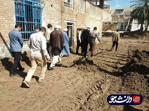 فعالیت جهادگران کردستانی در منطقه سیل زده پلدختر
