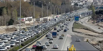 وضعیت ترافیک معابر بزرگراهی تهران در سوم تیر ماه ۹۸