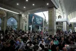 مراسم یادبود شهدای خانواده رهبر انقلاب در حرم عبدالعظیم حسنی(ع)
