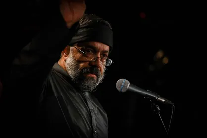 صوت/ مداحی شب سوم محرم/ حاج محمود کریمی
