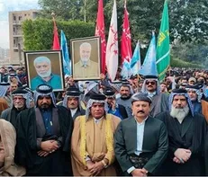 تظاهرات عراقی‌ها برای تجدید پیمان با شهدای مقاومت و مخالفت با نتیجه انتخابات