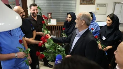 بازدید رئیس&zwnj;جمهور از مرکز قلب تهران/ پزشکیان: به&zwnj;دنبال رفع مشکلات مردم و جامعۀ کادر درمان هستیم +فیلم