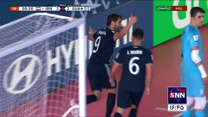 گل سوم گواتمالا به ایران