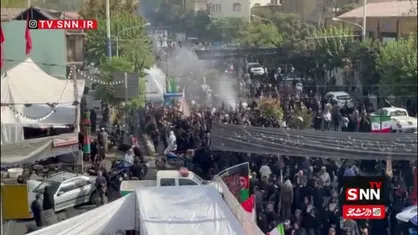 حضور پرشور جاماندگان اربعین حسینی در مسیر پیاده&zwnj;روی اربعین، خیابان ۱۷ شهریور تهران