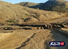 یکی از جاده‌های روستای فراهک در جریان سیلاب هرمزگان از بین رفته است / مسئولان رسیدگی کنند