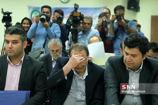 رسومین جلسه رسیدگی به اتهامات متهمان پرونده ارزی شرکت بازرگانی پتروشیمی