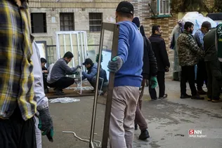 بازدید سخنگو و معاون خدمات شهری شهرداری تهران از روند بازسازی نقاط آسیب دیده