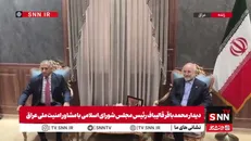 ببینید| دیدار محمدباقر قالیباف رئیس مجلس شورای اسلامی با مشاور امنیت ملی عراق