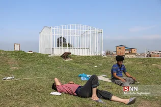 روستای آق قلا در چهارمین روز جاری شدن سیل