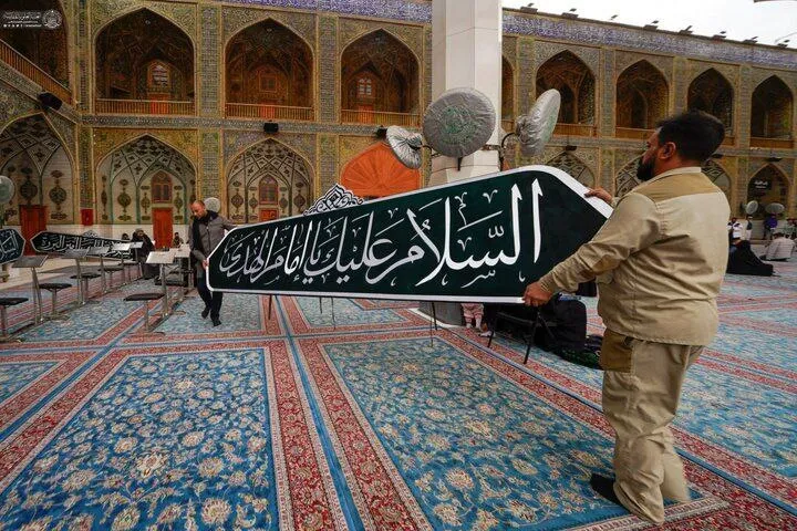 آذین بندی حرم امام علی 