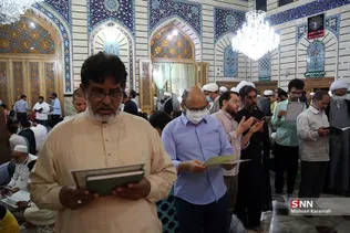 حال و هوای حرم حضرت معصومه (س) در شب میلاد امام رضا (ع)