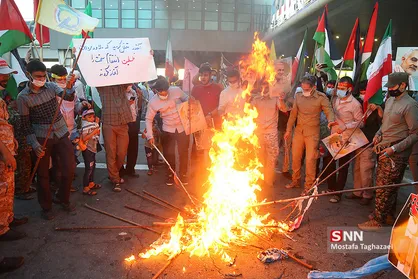 تجمع دانشجویان و طلاب قم جهت اعلام آمادگی اعزام به قدس