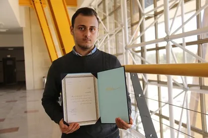 پایان&zwnj;نامه دانشجوی دانشگاه صنعتی کرمانشاه برتر استان شد