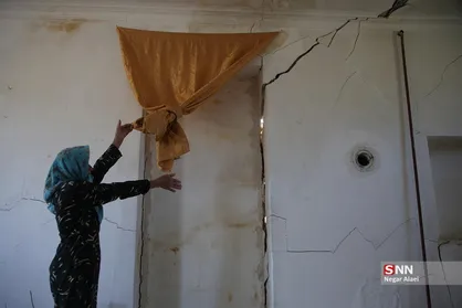 رانش تدریجی زمین در روستای &laquo;گُلی&raquo; خراسان شمالی