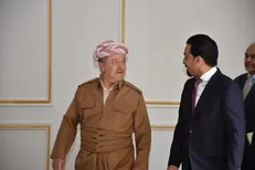 دیدار الحلبوسی با مسعود بارزانی در اربیل