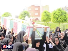 ۲ شهید گمنام در دانشگاه بجنورد تشییع شدند / وداعی باشکوه + فیلم و تصاویر