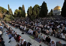 حضور ۸۰ هزار نفر در نماز عید قربان در مسجد الاقصی