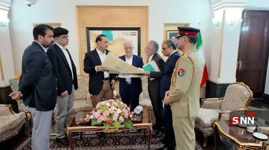 خروج وزیر کشور و فرمانده ارتش پاکستان از تهران با بدرقه وزیر کشور ایران