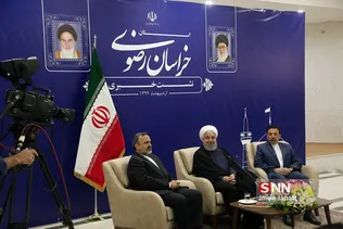 نشست خبری رئیس جمهور در مشهد 