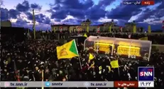 پیکر مطهر شهدا به محل تدفین رسید+فیلم