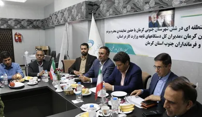 پیگیری مصوبات توسعه منطقه&zwnj;ای ٦ شهرستان جنوبی استان کرمان جهت طرح در سفر وزیر رفاه