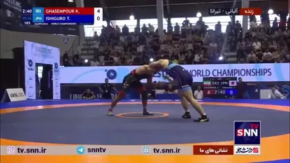فیلم کامل رقابت کامران قاسمپور در دور نخست وزن ۹۲ کیلوگرم که با نتیجه ۶ بر ۰ به پیروزی رسید و راهی مرحله بعد شد