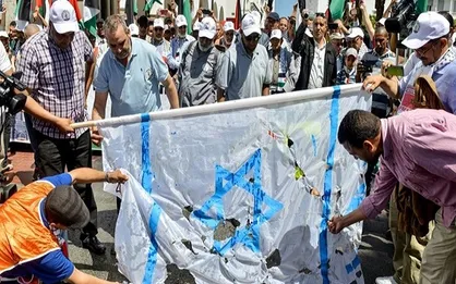 برخورد خشن نیرو&zwnj;های امنیتی مغرب با تظاهرات ضد صهیونیستی