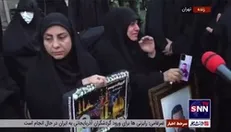 حضور مادران شهید علی وردی و شهید قربانخانی در مراسم وداع با شهید مدافع وطن «جانی بت اوشانا»