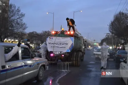 ضد عفونی محله&zwnj;های تبریز از سوی دانشجویان دانشگاه آزاد تبریز