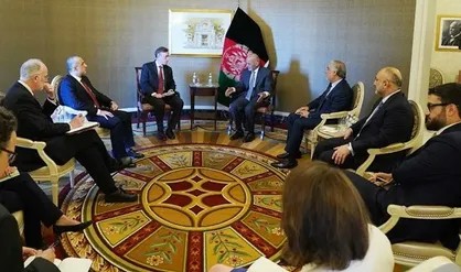 دیدار رئیس&zwnj;جمهور افغانستان با مشاور امنیت ملی آمریکا