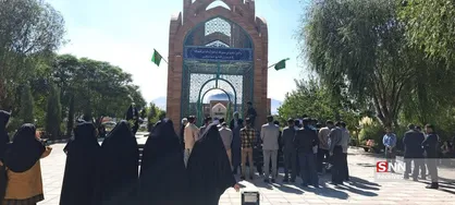 تجمع دانشجویان دانشگاه آیت الله بروجردی در حمایت از جبهه مقاومت