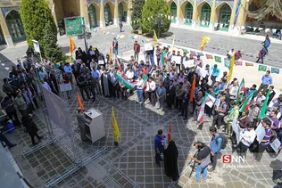 تجمع دانشجویان دانشگاه شریف در حمایت از سپاه پاسداران