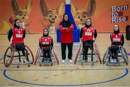 پیروزی تیم ملی بسکتبال با ویلچر سه نفره دختران ایران