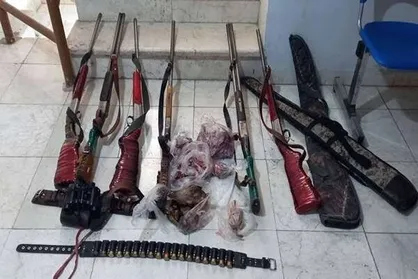 کشف ۱۴ سلاح شکاری و ۵۶ لاشه جانوری در عملیات محیط&zwnj;بانان مازندران