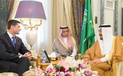 دیدار ملک سلمان و رئیس مجلس نمایندگان آمریکا در کاخ یمامه