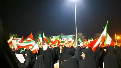 عشق و وفاداری در خشت؛ سوگواری برای شهید امام خامنه&zwnj;ای و تجدید بیعت با رهبر انقلاب + ویدیو