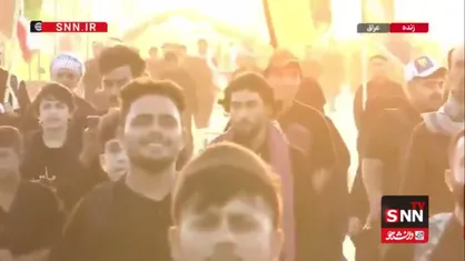 پیاده روی عشاق اباعبدالله در مسیر کربلا حدود دو هفته مانده به اربعین حسینی