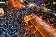 تظاهرات چندین باره شهرک نشینان صهیونیست علیه نتانیاهو