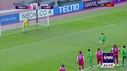 یک امتیاز زنده ماند / پنالتی بازیکن الشرطه به تیرک پرسپولیس برخورد کرد