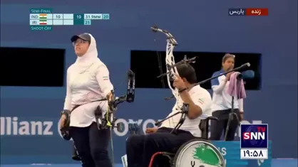 تیم ملی کامپوند پاراتیراندازی با کمان ایران با تیر طلایی به فینال پارالمپیک ۲۰۲۴ پاریس صعود کرد
