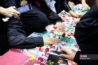 وداع با پیکر شهیده فاطمه اسدی