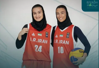واکنش دختران بسکتبال ایران به برد مقابل مصر