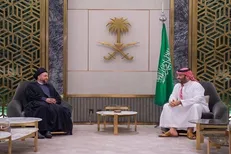تاکید حکیم بر تثبیت آتش‌بس و پایان بحران در یمن در دیدار با ولیعهد عربستان