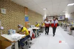 بازدید از خط تولید ماسک و لباس بیمارستانی