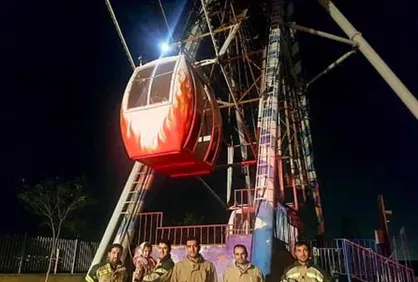 نجات باران سه ساله از ارتفاع در شهر بازی