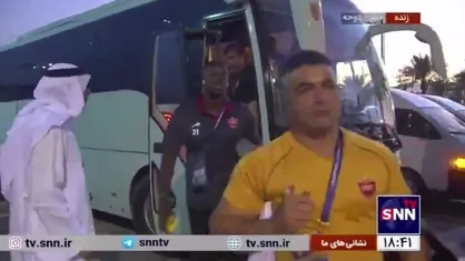 ورود کاروان تیم پرسپولیس به ورزشگاه جاسم بن&zwnj; حمد دوحه&nbsp;جهت دیدار با السد