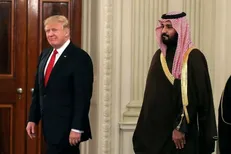 پایان گفت‌و‌گو‌های اولیه ترامپ و بن سلمان + فیلم