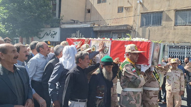 پیکر شهید مرزبان «دانیال نوریان» در ایلام تشییع شد