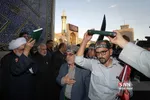 آیین بدرقه خادمان و زائران اربعین حسینی در حرم امام رضا (ع)
